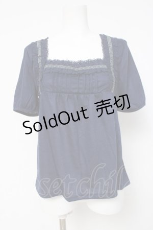 画像: axes femme / レースデザインカットソー   Y-26-04-09-090-AX-TO-AS-ZY