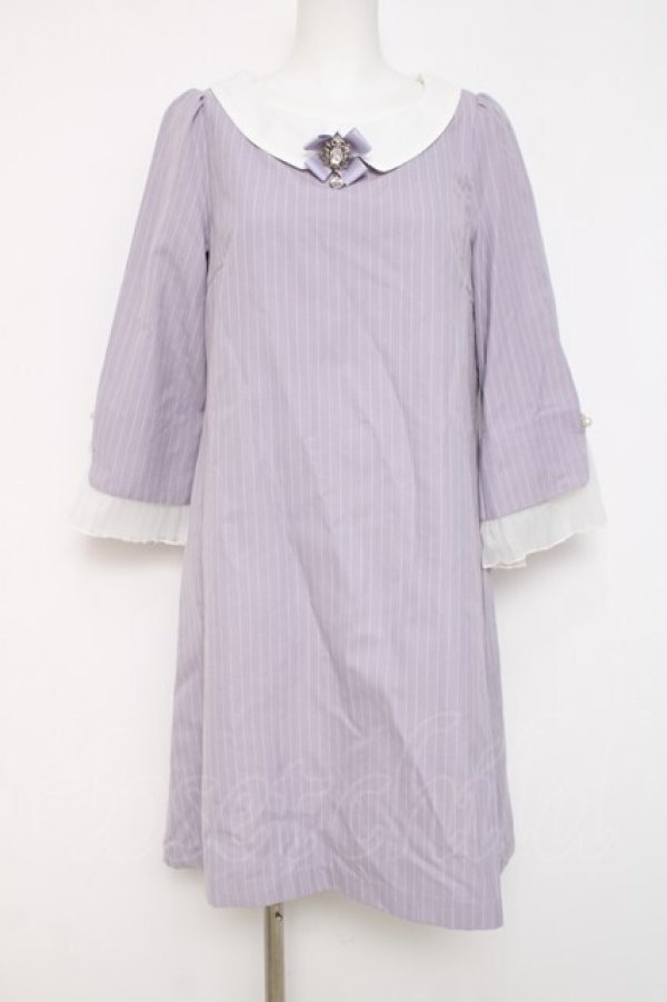 画像1: axes femme / 袖デザインワンピース  ラベンダー Y-26-04-09-103-AX-OP-AS-ZY (1)