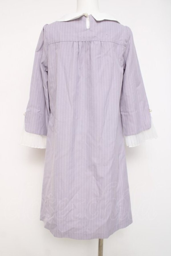 画像2: axes femme / 袖デザインワンピース  ラベンダー Y-26-04-09-103-AX-OP-AS-ZY (2)