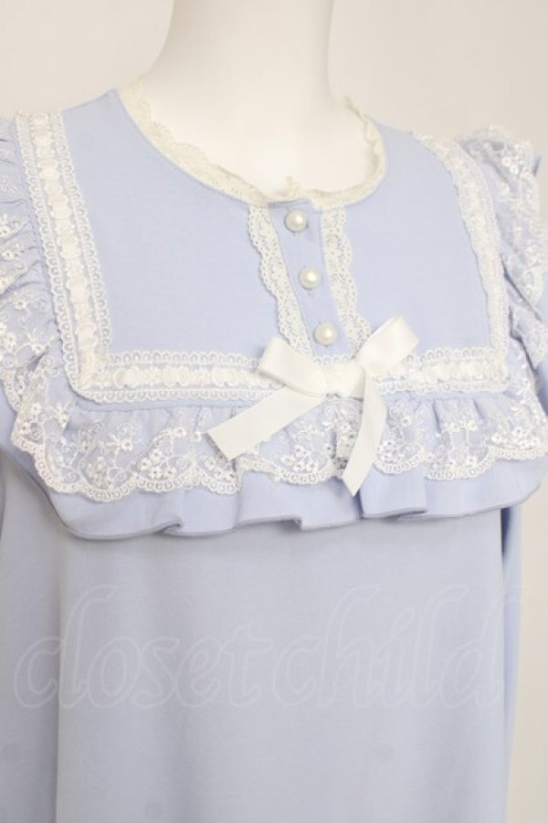 画像3: DearMyLove / ヨークデザインワンピース  サックス Y-26-04-09-106-EL-OP-SZ-ZY (3)