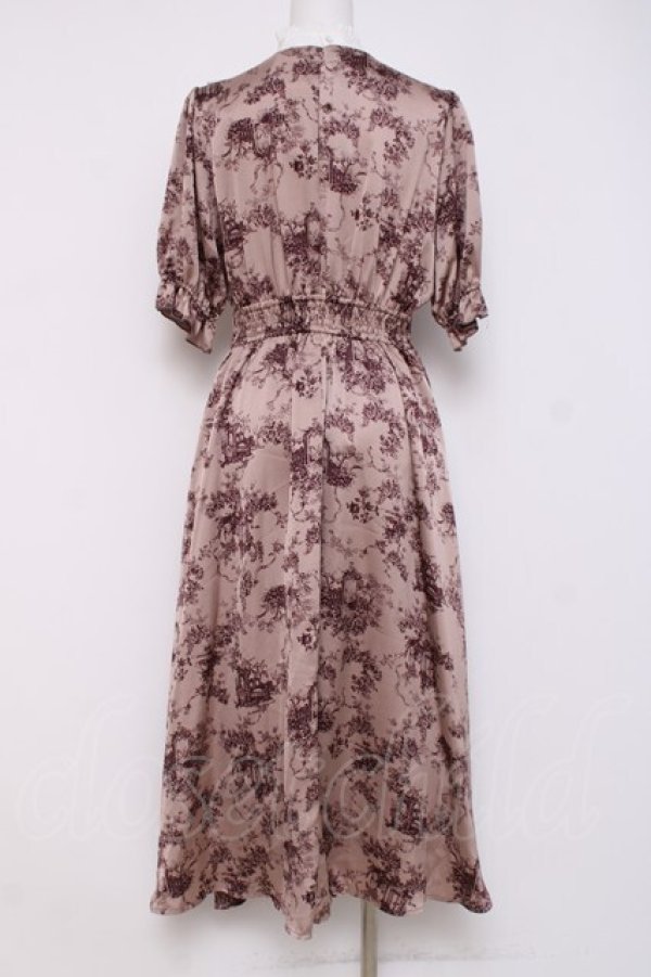 画像2: m petit by misako / トワルドジュイワンピース M 中桃 Y-26-04-09-107-LO-OP-SZ-ZY (2)