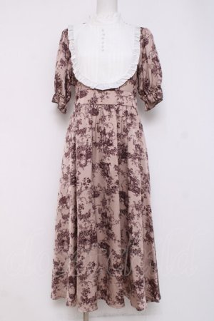 画像: m petit by misako / トワルドジュイワンピース M 中桃 Y-26-04-09-108-LO-OP-SZ-ZY