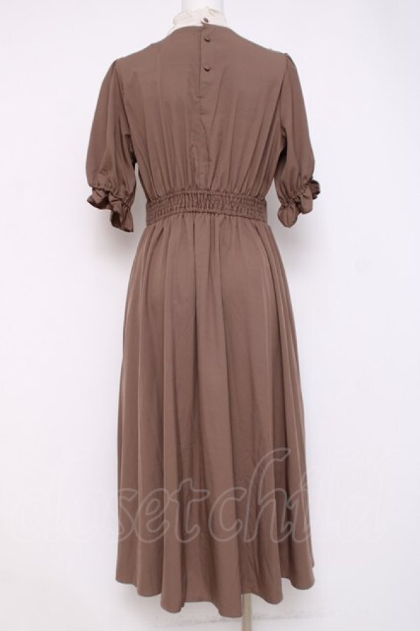 画像2: m petit by misako / ナシジムジキリカエワンピース M 中茶 Y-26-04-09-109-LO-OP-SZ-ZY (2)