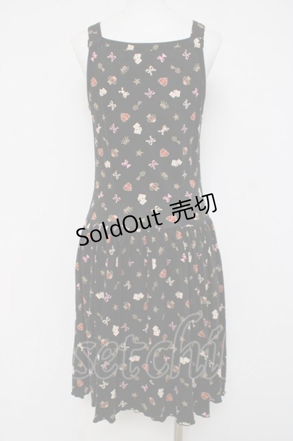 画像2: BABY, THE STARS SHINE BRIGHT / BABYモノグラムキャミワンピース  黒 Y-26-04-09-112-BA-OP-SZ-ZY (2)