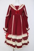 画像1: Eieyomi / レトロ学園風ワンピース M 赤 Y-26-04-09-113-LO-OP-SZ-ZY (1)