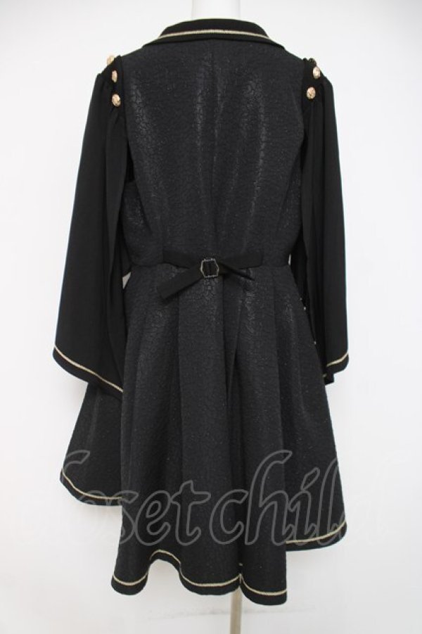 画像2: Silent Mars / 堕月法則 ケープ付きベスト XL 黒 Y-26-04-09-114-LO-JA-SZ-ZY (2)