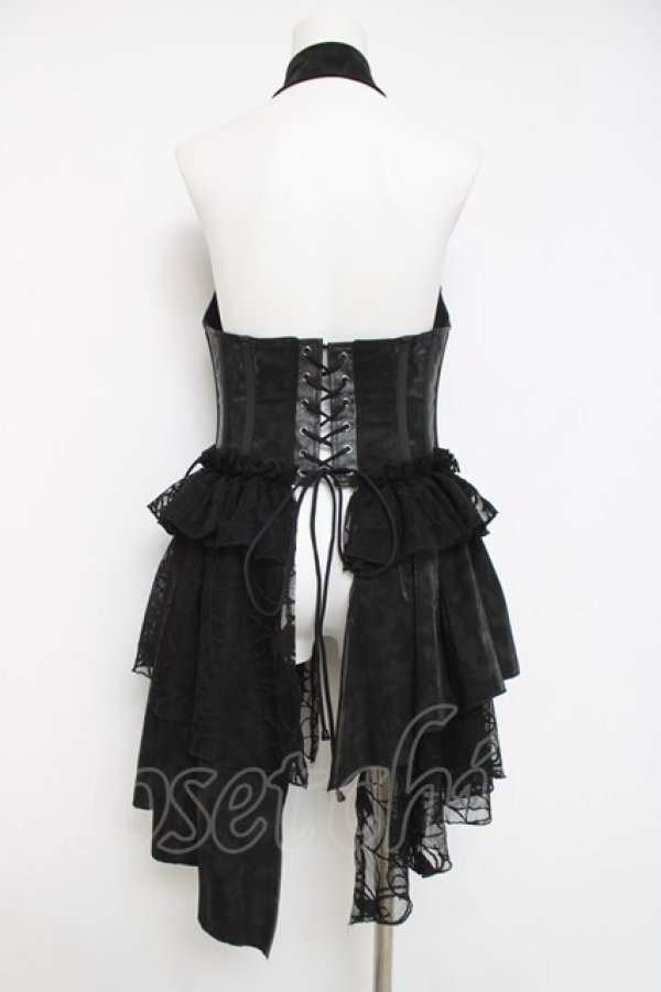 画像2: Qutie Frash / ラップ付きコルセットベスト  黒 Y-26-04-09-115-QU-TO-AS-ZY (2)
