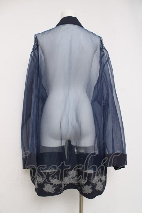 画像2: IRO+IRO / 着物風羽織  紺 Y-26-04-09-117-LO-TO-AS-ZY (2)