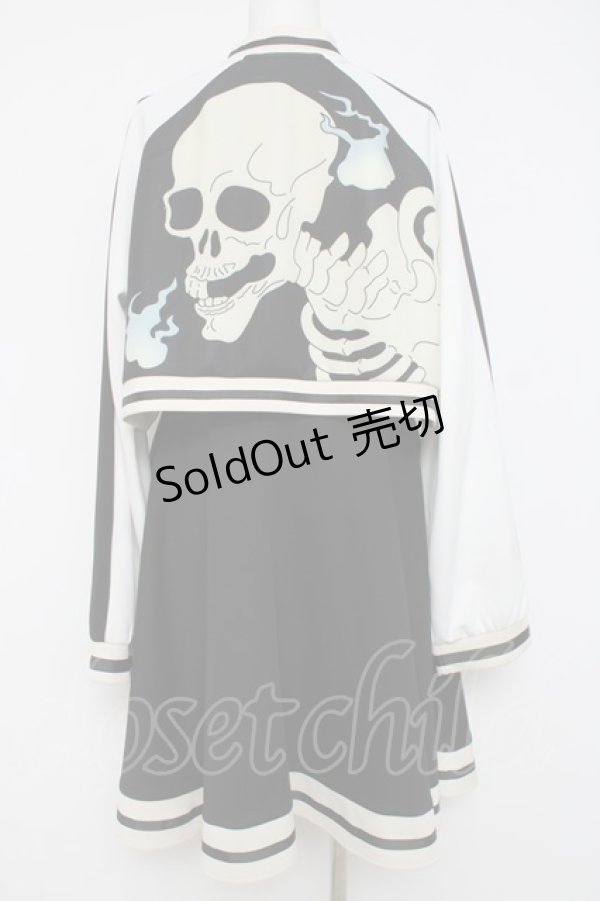 画像2: IRO+IRO / スカジャン風妖怪モチ-フワンピ-ス  黒 Y-26-04-09-118-LO-OP-AS-ZY (2)