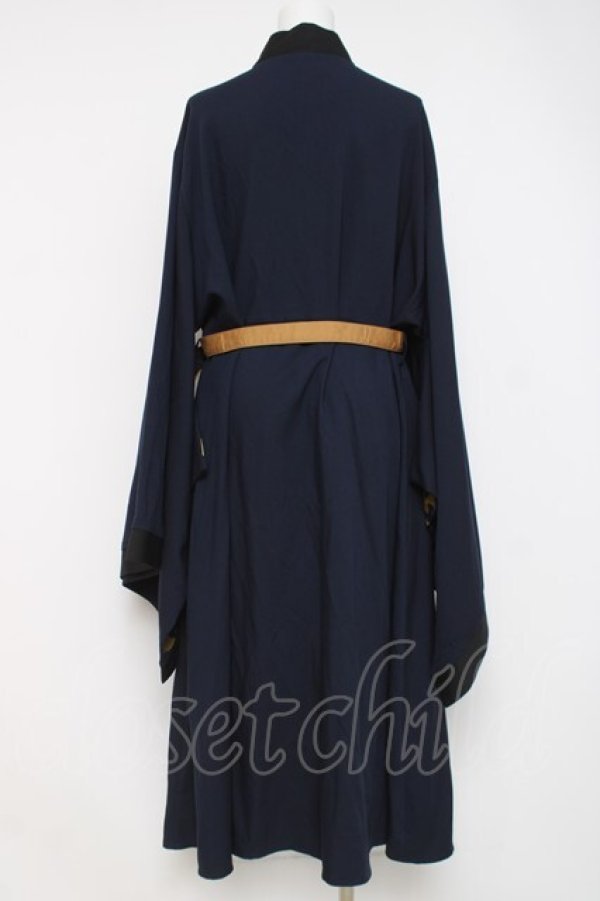 画像2: IRO+IRO / 着物風ワンピース  紺 Y-26-04-09-120-LO-OP-AS-ZY (2)