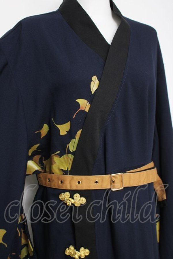 画像3: IRO+IRO / 着物風ワンピース  紺 Y-26-04-09-120-LO-OP-AS-ZY (3)