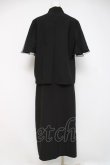 画像2: IRO+IRO / 白銀蝶のクールスリットセットアップ XL 黒 Y-26-04-09-123-LO-OP-AS-ZY (2)