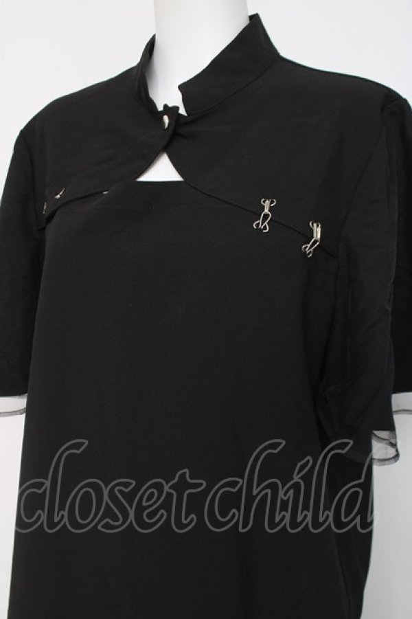 画像3: IRO+IRO / 白銀蝶のクールスリットセットアップ XL 黒 Y-26-04-09-123-LO-OP-AS-ZY (3)