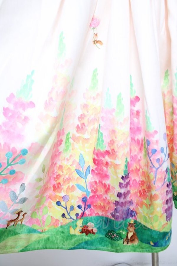 画像3: Favorite / 赤ずきんちゃんと森のどうぶつスカート M オフ Y-26-04-09-127-LO-SK-SZ-ZY (3)