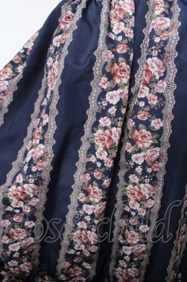 画像3: axes femme / 花柄スカート  紺 Y-26-04-09-130-AX-SK-SZ-ZY (3)