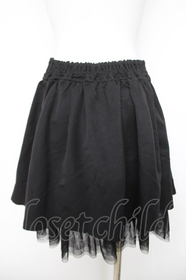 画像2: axes femme / 裾チュールスカパン  黒 Y-26-04-09-132-AX-PA-AS-ZY (2)