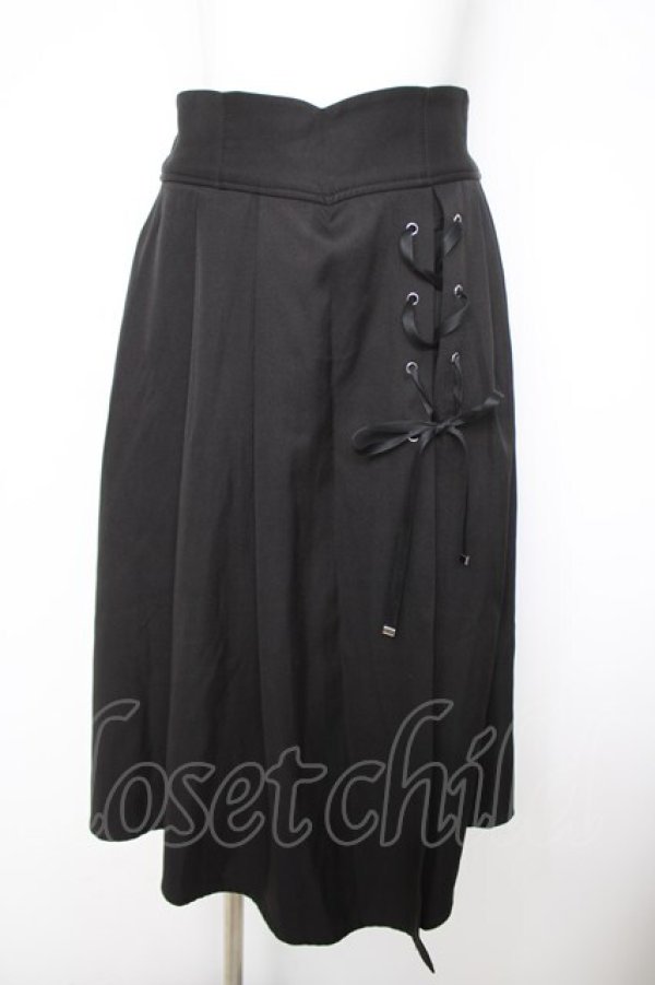 画像1: axes femme POETIQUE / ダークマリンスリットスカート  黒 Y-26-04-09-134-AX-SK-AS-ZY (1)