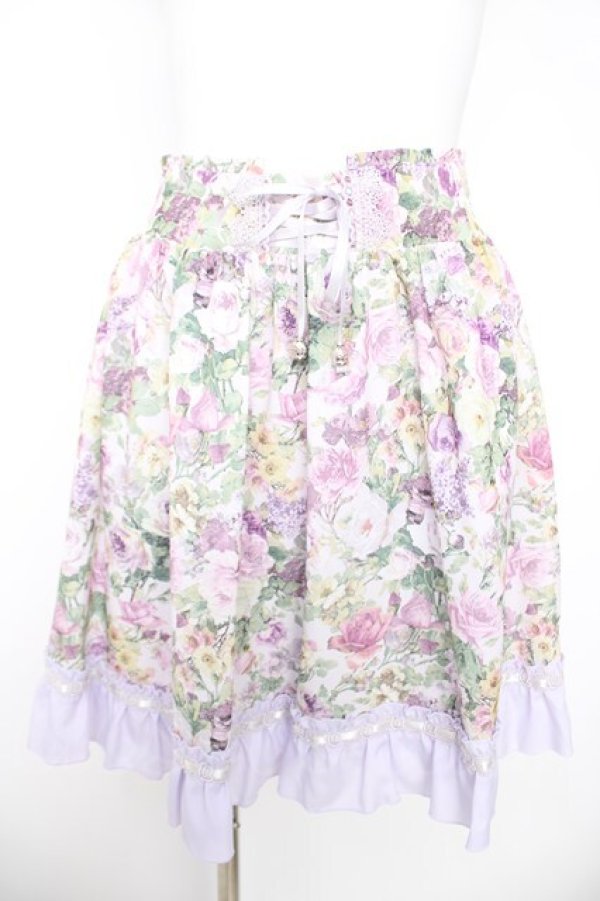 画像1: axes femme / 花柄スカート  ラベンダー Y-26-04-09-135-AX-SK-AS-ZY (1)