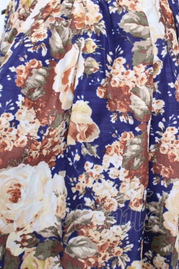 画像3: axes femme / 総花柄スカート  紺 Y-26-04-09-136-AX-SK-AS-ZY (3)