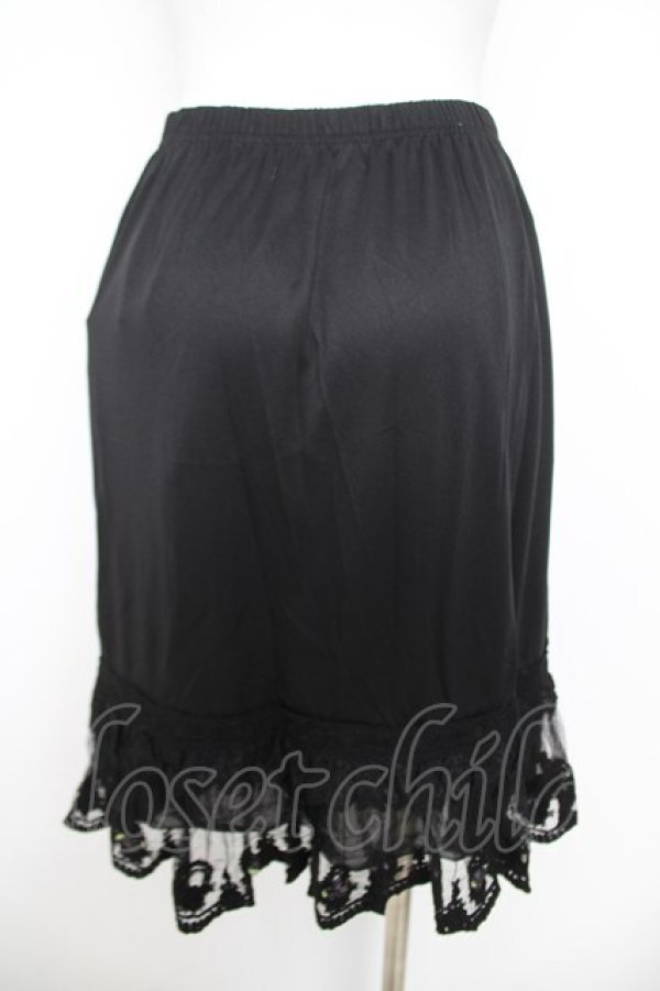 画像2: axes femme / 裾ローズインナースカート  黒 Y-26-04-09-139-AX-SK-SZ-ZY (2)