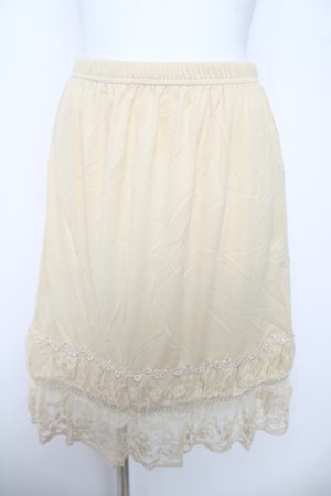 画像: axes femme / ペチスカート  生成り Y-26-04-09-140-AX-SK-SZ-ZY