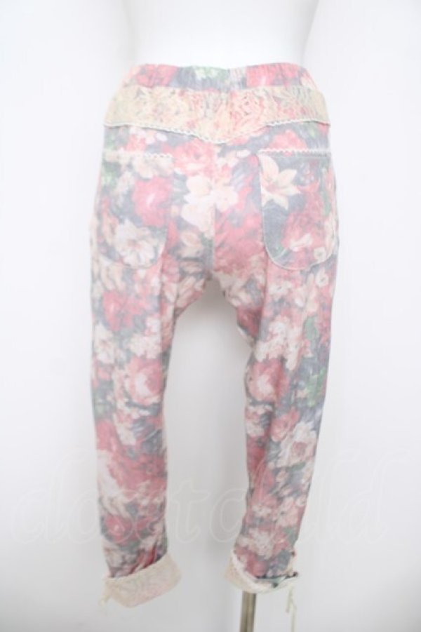 画像2: axes femme / 花柄カットソーパンツ  赤 Y-26-04-09-147-AX-PA-SZ-ZY (2)