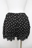 画像2: Angelic Pretty / ドットシフォンブルマ  黒 Y-26-04-09-151-AP-PA-SZ-ZY (2)