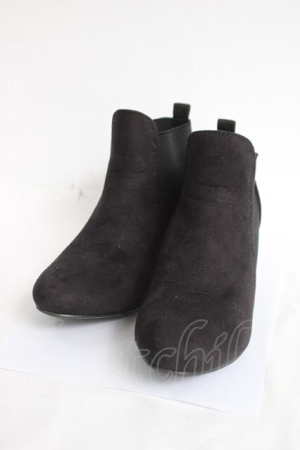 画像1: axes femme / スエードサイドゴアブーツ L 黒 Y-26-04-09-016-AX-SH-SZ-ZY (1)