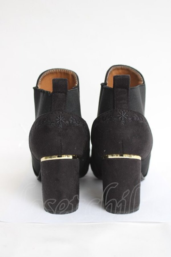 画像3: axes femme / スエードサイドゴアブーツ L 黒 Y-26-04-09-016-AX-SH-SZ-ZY (3)