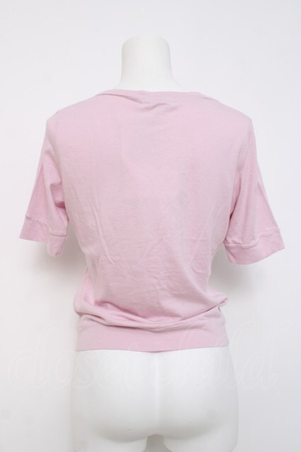 画像3: MILK / ribbon button カーデ  ピンク×グレーリボン Y-26-04-09-020-ML-TO-SZ-ZY (3)