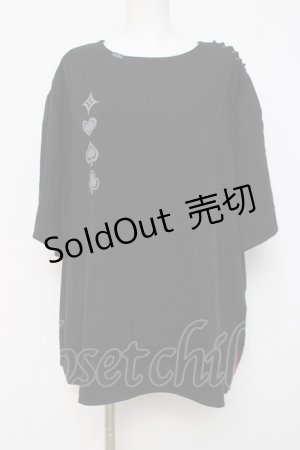 画像: IRO+IRO / トランプマークトップス  黒 Y-26-04-09-023-LO-TO-AS-ZY