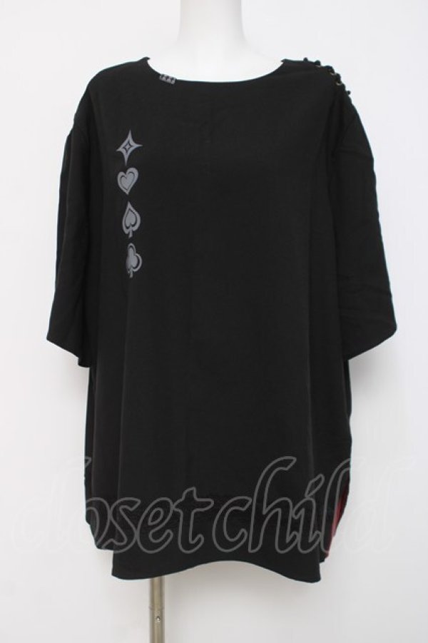 画像1: IRO+IRO / トランプマークトップス  黒 Y-26-04-09-023-LO-TO-AS-ZY (1)