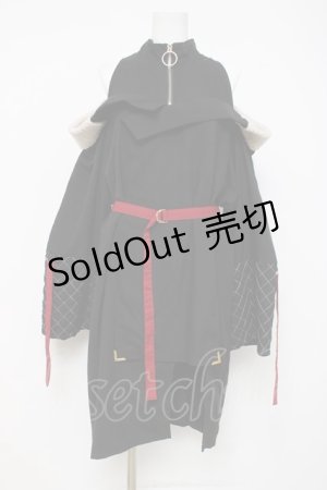 画像: IRO+IRO / ボタンデザインワンピース  黒 Y-26-04-09-024-LO-OP-AS-ZY