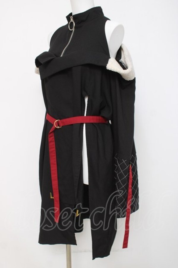 画像2: IRO+IRO / ボタンデザインワンピース  黒 Y-26-04-09-024-LO-OP-AS-ZY (2)