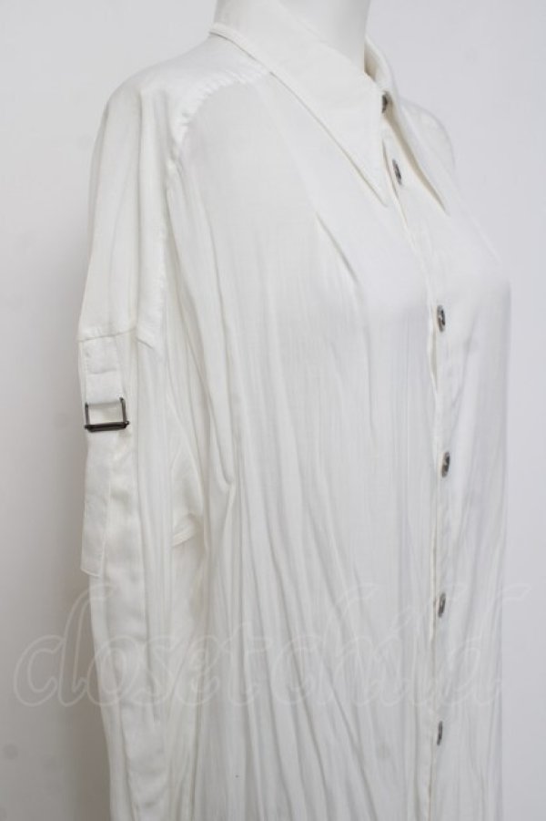 画像2: ALGONQUINS / ロングシャツ  白 Y-26-04-09-028-AL-BL-AS-ZY (2)