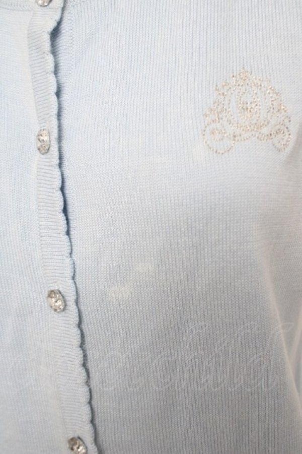 画像2: Secret Honey / ワンポイントカーディガン(シンデレラver)  サックス Y-26-04-11-042-CA-TO-SZ-ZY (2)