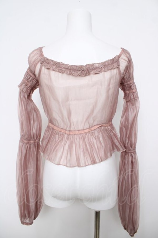 画像2: BALLADEER / オフショルシアートップス M シャンパンピンク Y-26-04-11-050-LO-TO-SZ-ZY (2)