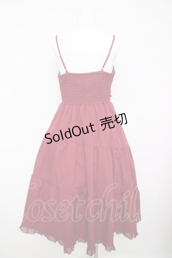 画像2: axes femme / ビッグリボンティアードワンピース  赤 Y-26-04-11-051-AX-OP-SZ-ZY (2)