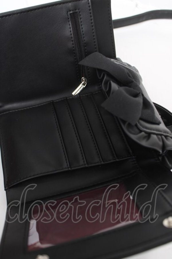 画像3: axes femme POETIQUE / レースアップスマホポシェット  黒 Y-26-04-11-006-AX-ZA-SZ-ZY (3)