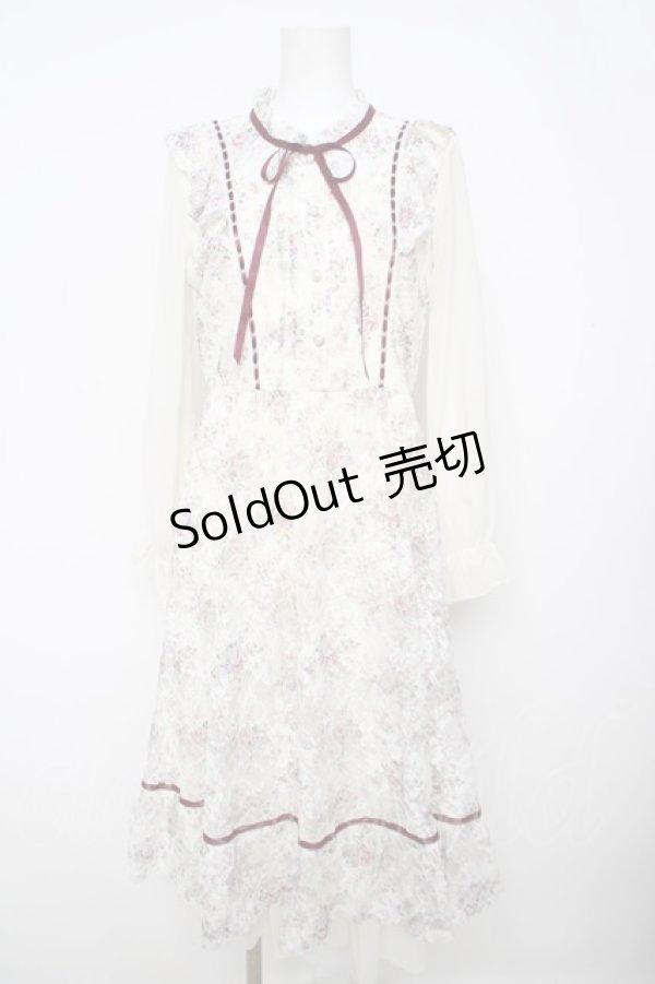 画像1: axes femme / フローラルレースワンピース  ピンク Y-26-04-11-056-AX-OP-SZ-ZY (1)