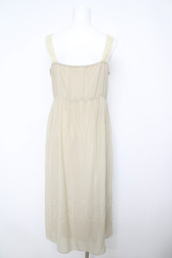 画像2: an another angelus / フロントレースシフォンワンピース  ベージュ Y-26-04-11-059-CA-OP-SZ-ZY (2)