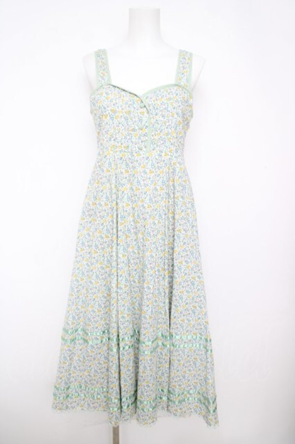 画像1: an another angelus / 小花柄キャミワンピース  ミント Y-26-04-11-060-CA-OP-SZ-ZY (1)