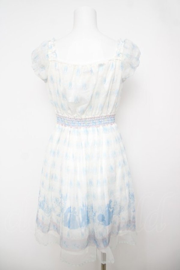 画像2: Secret Honey / シンデレラプリントチュールワンピース  白 Y-26-04-11-071-CA-OP-SZ-ZY (2)