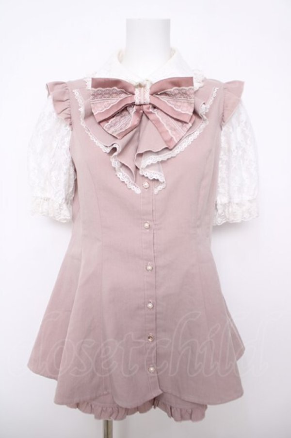 画像1: Secret Honey / レース襟セットアップ  ピンク Y-26-04-11-075-CA-OP-SZ-ZY (1)