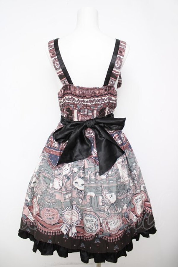 画像2: ALICE and the PIRATES / マダムブランシェの不思議な百貨店柄ジャンパースカートセット  ネイビー Y-26-04-11-083-PA-OP-SZ-ZY (2)