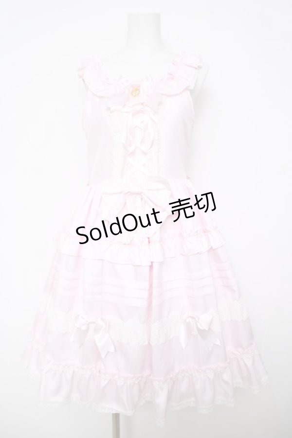 画像1: BABY,THE STARS SHINE BRIGHT / Rose Princessジャンパースカート  ピンク Y-26-04-11-084-AP-OP-SZ-ZY (1)