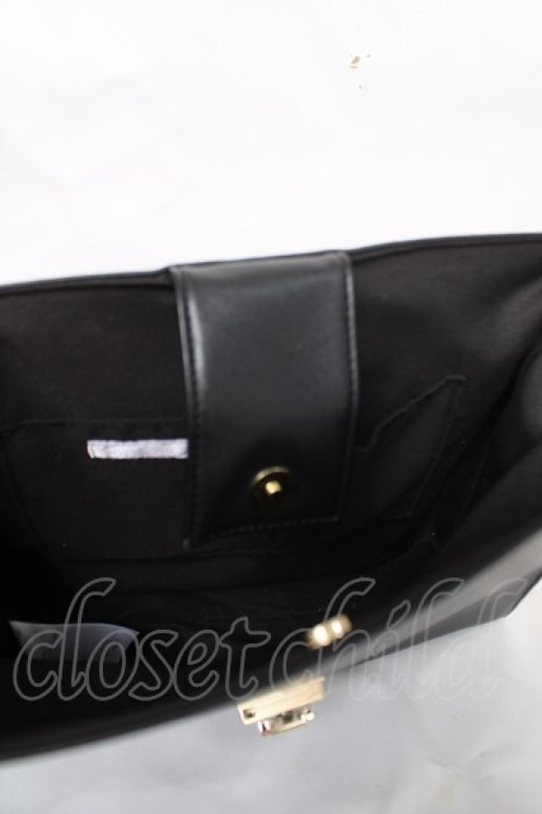 画像3: axes femme POETIQUE / レースアップサッチェルバッグ  黒 Y-26-04-11-010-AX-BG-SZ-ZY (3)