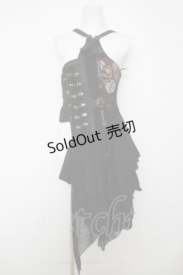 画像1: Ozz Croce / フリル付きビスチェ  黒 Y-26-04-11-089-OO-OP-AS-ZY (1)