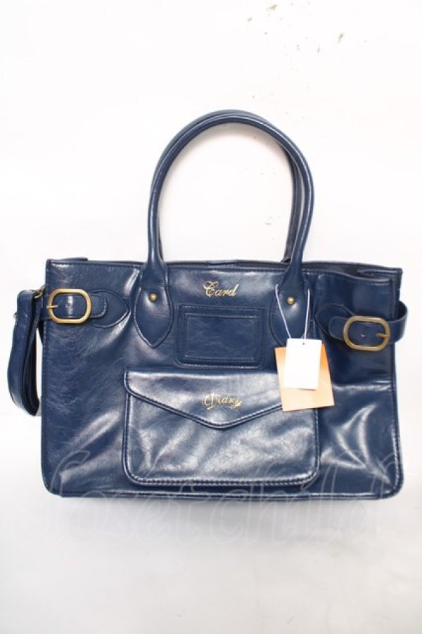 画像1: Fi.n.t  / ベルト付き2way バック  紺 Y-26-04-11-011-LO-BG-SZ-ZY (1)