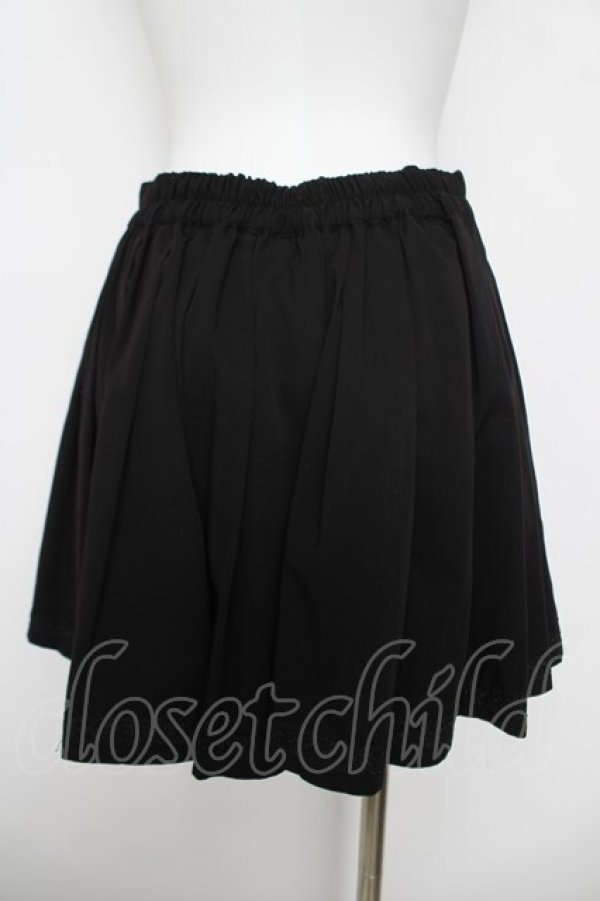 画像2: axes femme / お家刺プリーツキュロット  黒 Y-26-04-11-093-AX-PA-SZ-ZY (2)